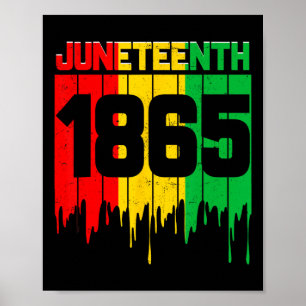 Juneteenth 1865 African Men Women Boy Girl Kid Poster
