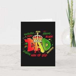 Juneteenth 1865 Black Dad Melanin Fathers Day Men  Card
