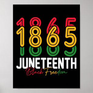 Juneteenth 1865 Black Freedom History Month Africa Poster