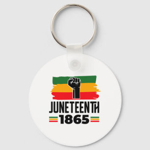 Juneteenth 1865 Black History Month Melanin Africa Key Ring