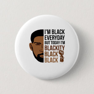 Juneteenth 1865 Blackity Black History African Ame 6 Cm Round Badge