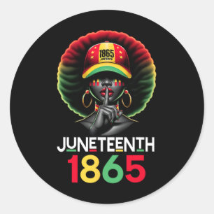 Juneteenth 1865 Celebrate Freedom Celebrating Blac Classic Round Sticker