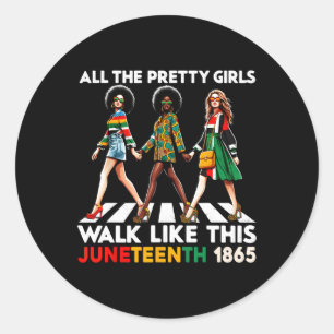 Juneteenth 1865 Celebrate Freedom Celebrating Blac Classic Round Sticker