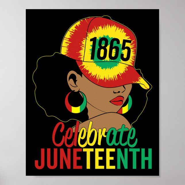 Juneteenth 1865 Celebrate Freedom Day African Amer Poster (Front)
