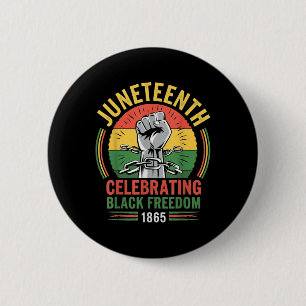 Juneteenth 1865 Celebrating Black Freedom Day Memo 6 Cm Round Badge