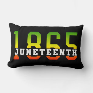 Juneteenth 1865 Celebrating Black Freedom Lumbar Cushion