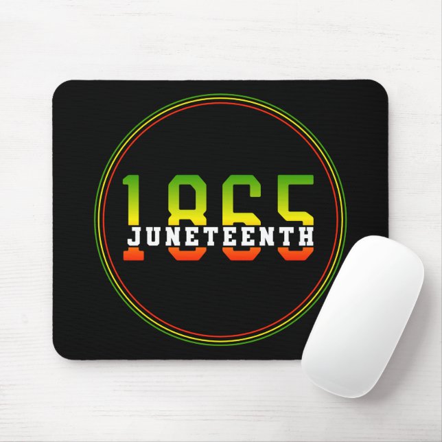 Juneteenth 1865 Celebrating Black Freedom Mouse Pad (With Mouse)