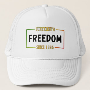 Juneteenth 1865 Celebrating Black Freedom Trucker Hat