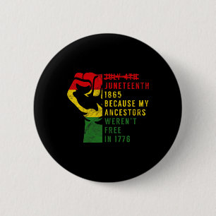 Juneteenth 1865 Emancipation Day Freedom Black Pri 6 Cm Round Badge