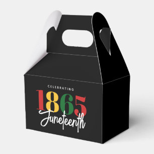 Juneteenth 1865 Freedom Black History Celebration Favour Box