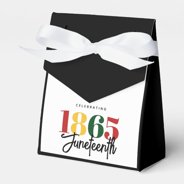 Juneteenth 1865 Freedom Black History Celebration Favour Box (Front Side)