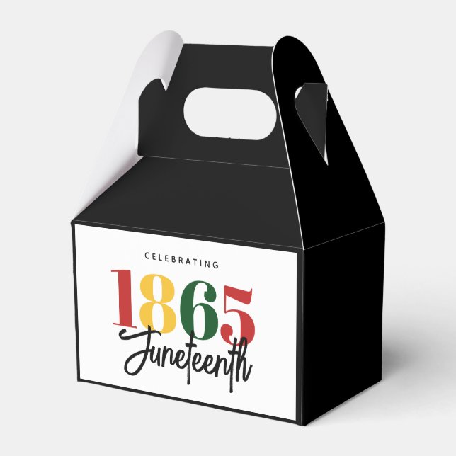 Juneteenth 1865 Freedom Black History Celebration Favour Box (Front Side)