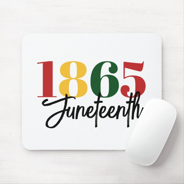 Juneteenth 1865 Freedom Black History Celebration Mouse Pad (With Mouse)