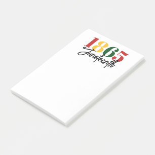 Juneteenth 1865 Freedom Black History Celebration Post-it Notes