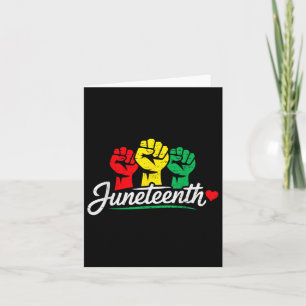 Juneteenth 1865 Freedom Day African June 19th Men Card