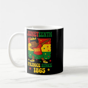 Juneteenth 1865 Groovy Toddler Boy Dabbing Prince Coffee Mug