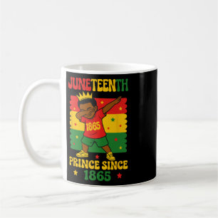 Juneteenth 1865 Groovy Toddler Boy Dabbing Prince  Coffee Mug