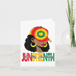 Juneteenth 1865 Is My Birthday For Women And Girls Card