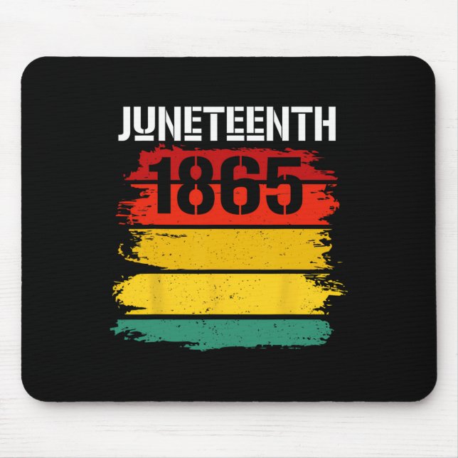 Juneteenth 1865 Juneteenth Black Freedom Day Flag  Mouse Pad (Front)