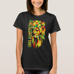 Juneteenth 1865 King Black Lion For Men T-Shirt