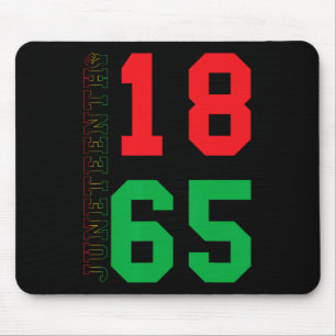 Juneteenth 1865 Proud Black African American Mouse Pad