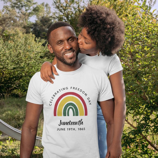 Juneteenth 1865 Rainbow Celebrating Freedom Day T-Shirt (Creator Uploaded)