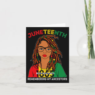 Juneteenth 1865 Remebering My Ancestors Loc'd Blac Card
