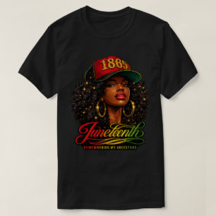 Juneteenth 1865 Remembering Ancestors Design T-Shirt