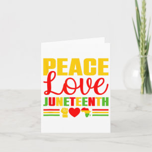 Juneteenth 1865 Shirt Women Freedom Black History  Card