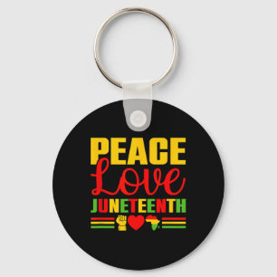 Juneteenth 1865 Shirt Women Freedom Black History Key Ring