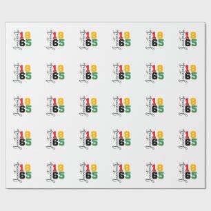 Juneteenth 1865 The Real Independence Day Wrapping Paper