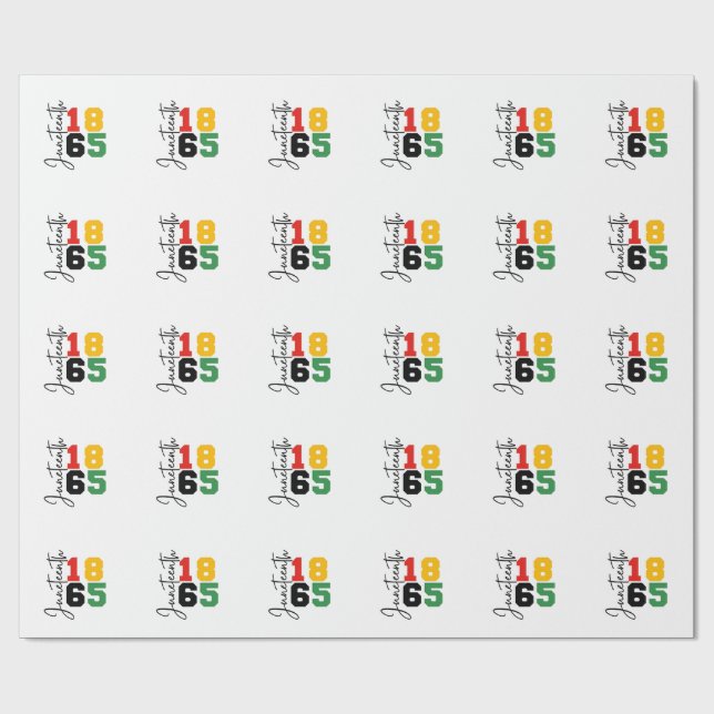 Juneteenth 1865 The Real Independence Day Wrapping Paper (Flat)