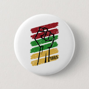 Juneteenth 1865 Vintage Men Women Boys Girls Kids 6 Cm Round Badge