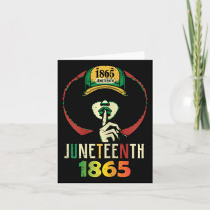 Juneteenth 1865 Woman Black African June 19th Wome Card