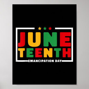 Juneteenth 1865 Women Men June 19th 1865 Emancipat Poster
