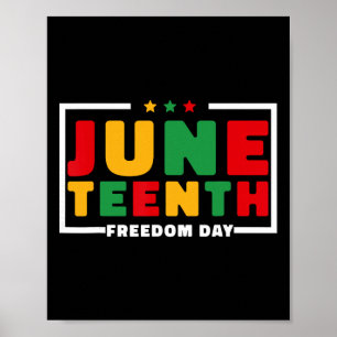 Juneteenth 1865 Women Men Kids June 19th 1865 Free Poster
