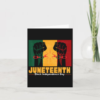 Juneteenth 19th 1865 Black Independence Day Card