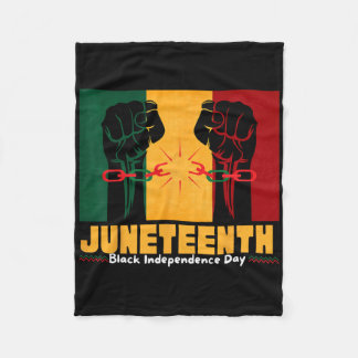Juneteenth 19th 1865 Black Independence Day Fleece Blanket