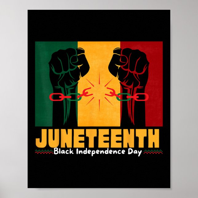 Juneteenth 19th 1865 Black Independence Day  Poster (Front)