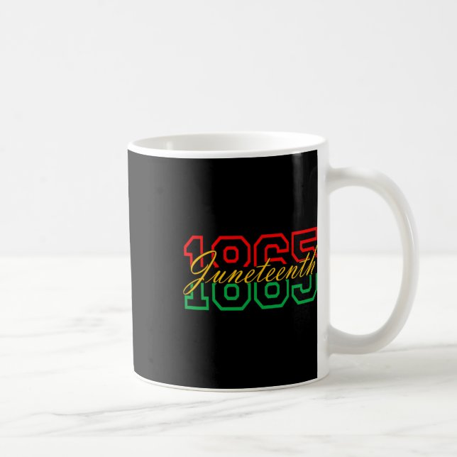 Juneteenth 2024 Celebrate Black Freedom 1865 Histo Coffee Mug (Right)