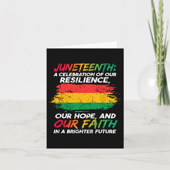 Juneteenth 3  card (Front)
