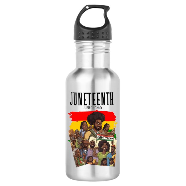 Juneteenth 532 Ml Water Bottle (Front)