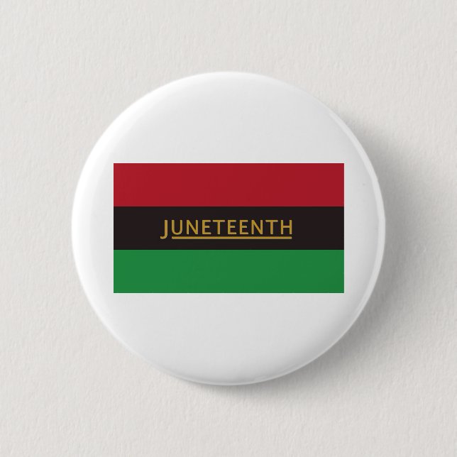 juneteenth 6 cm round badge (Front)
