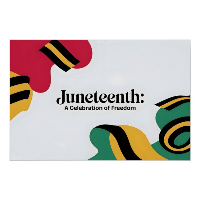 Juneteenth: A Celebration of Freedom Design Poster (Front)