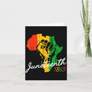 Juneteenth african american 1865africa rising card