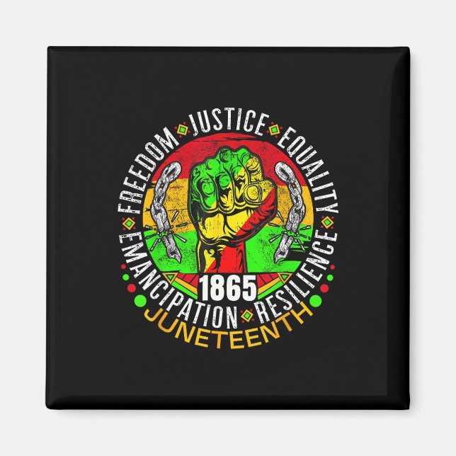 Juneteenth African American Black History 1865  Magnet (Front)