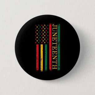 Juneteenth African American Flag Freedom 1865 Wome 6 Cm Round Badge