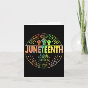 Juneteenth African American Freedom Black History Card