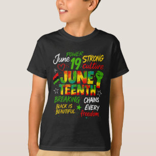 Juneteenth African American Juneteenth 1865 Freedo T-Shirt