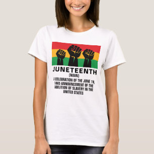 Juneteenth African American pride black freedom T- T-Shirt